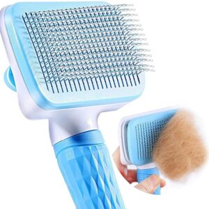 Qpets® Slicker Dog Comb Brush Pet Grooming Brush Daily Use to Clean Loose Fur & Dirt Great